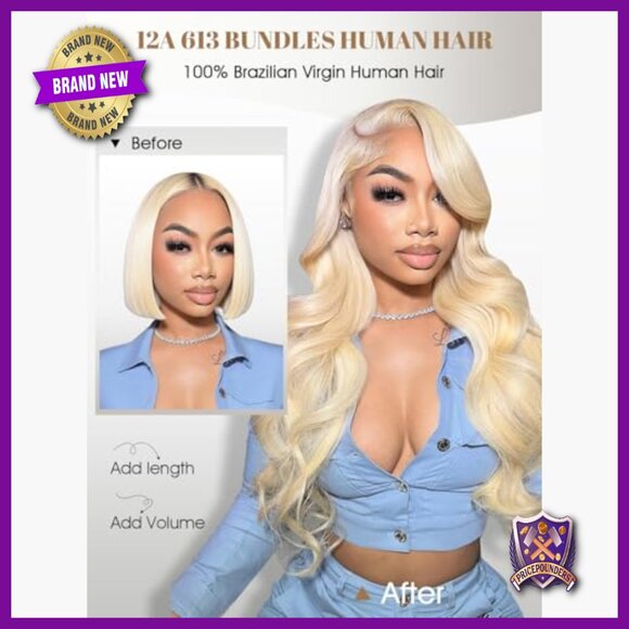 Human Hair Extensions 14-18 Inch Body Wave 3 Bundles 12A Grade